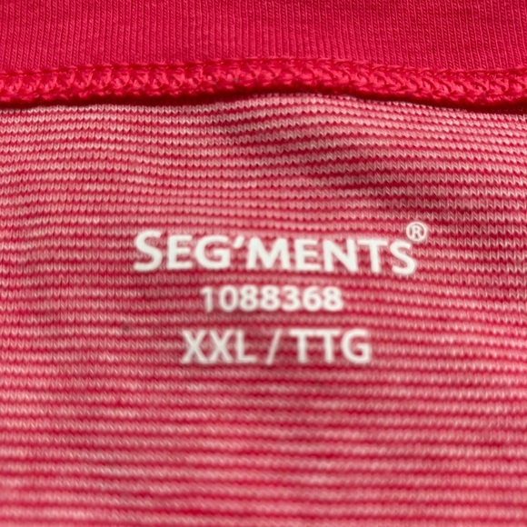 Segments Women’s XL Boatneck Pink/White t-shirt - Picture 3 of 6